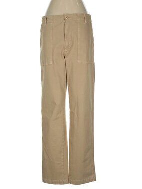 Kule The City Work Pants Womens 8 Lightweight Straight Leg Cotton Trousers Sand